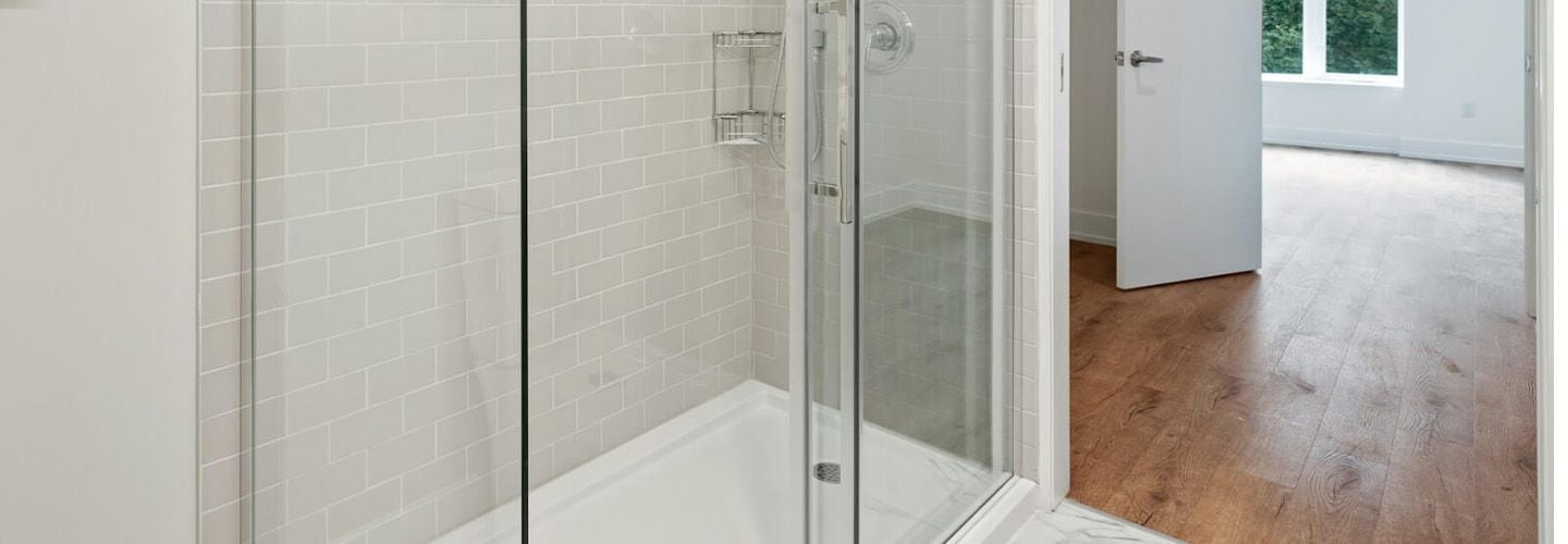 platte douchebak rechthoek wit