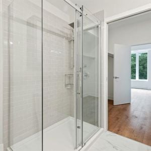 platte douchebak rechthoek wit