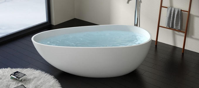 bad met toelopend uiteinde