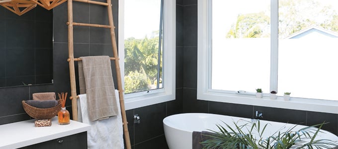 Badkamer houten accesoires