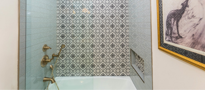 badkamertegels zwart wit mediterrane