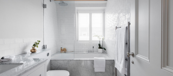 inbouwbad twee-in-een bad-douchecombinatie