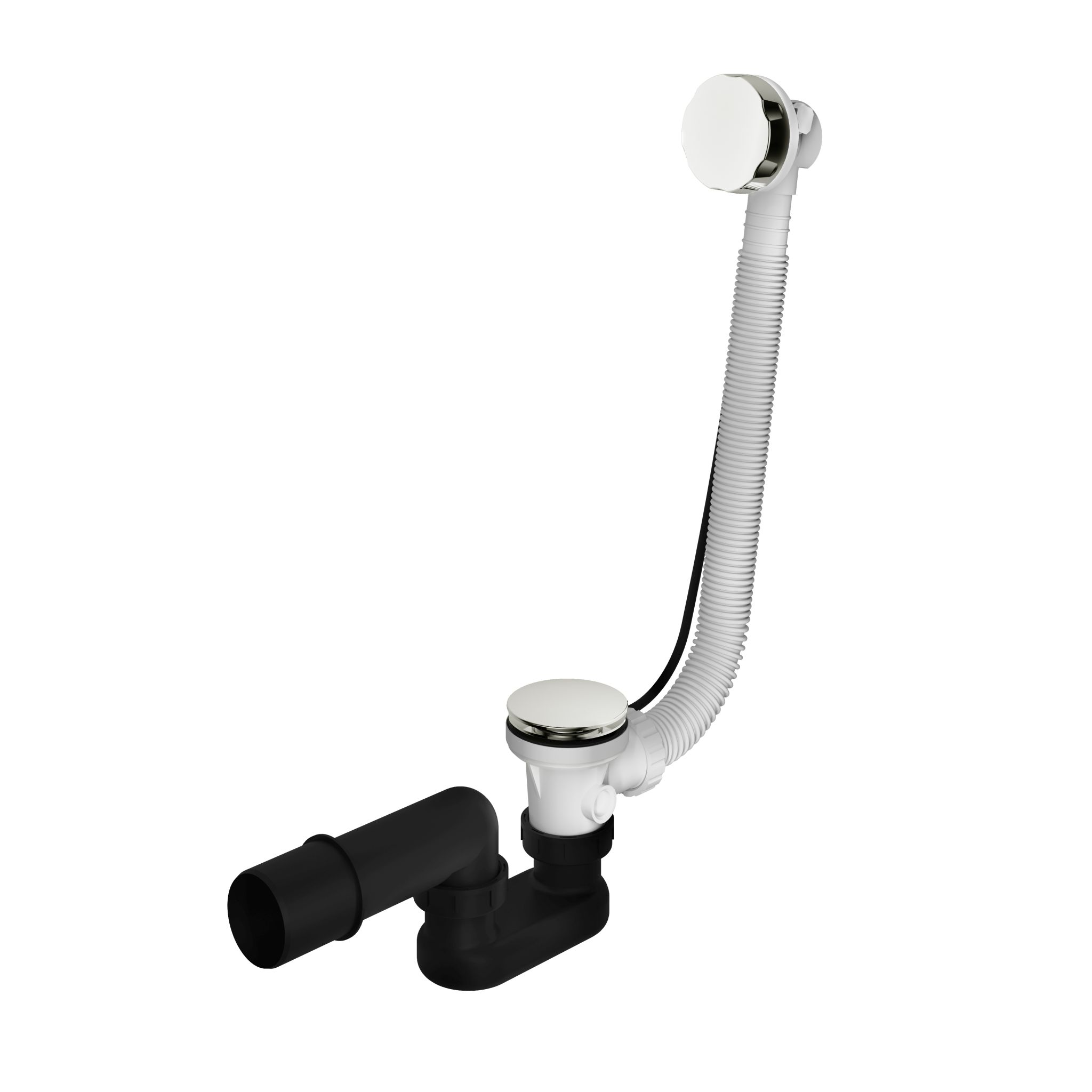 Hotbath Pal Badoverloop Verlengd Glans Nikkel - Living Colours