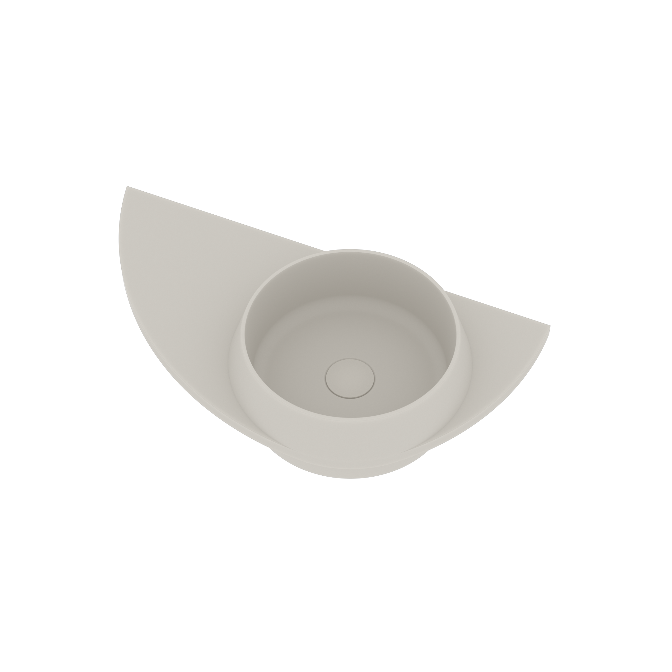 Ideavit Fontein Soliddual 3.0 70x35x14 cm Solid Surface Met Opbergruimte Links Mat Wit