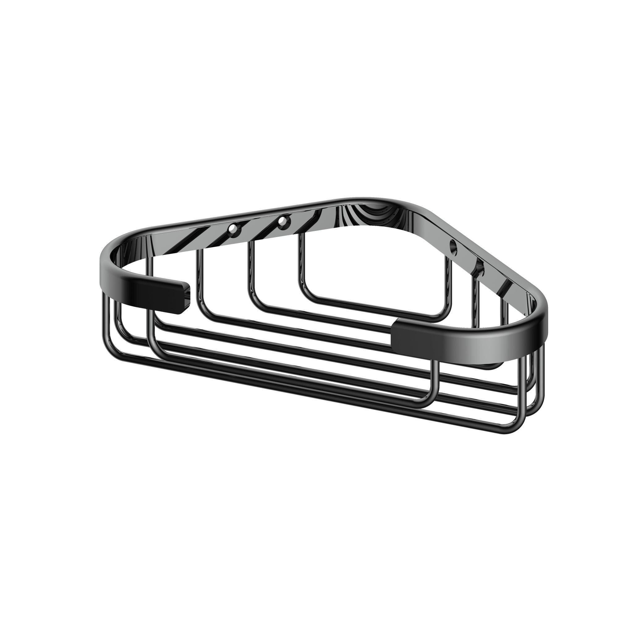 Hotbath Cobber Hoekdraadkorf Zwart Chroom