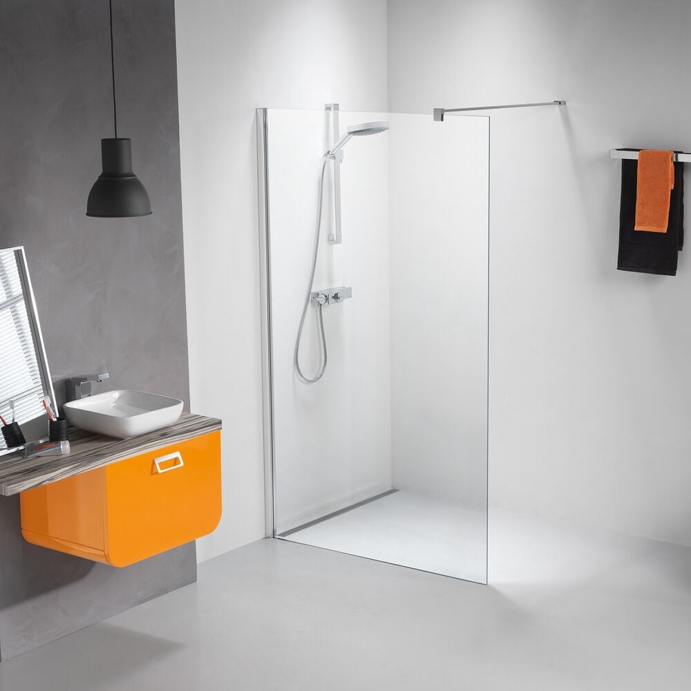 Sealskin Impact Walk in type A3, 1180 mm, chroom/zilver hoogglans, 8 mm helder veiligheidsglas