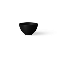 Looox Ceramic Round Small, diameter 23 cm, Mat Zwart