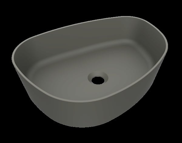 Arcqua Rocker Opbouw Waskom Organisch L 50x38 Mat Beton