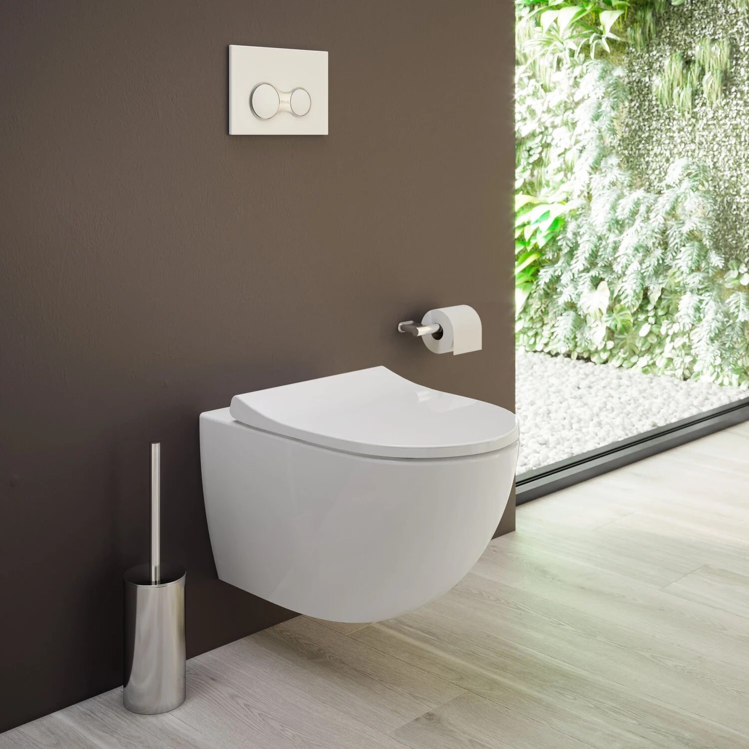 Vitra Sento Toiletpot Glans Wit Met Bidet Inclusief Softclose Toiletbril