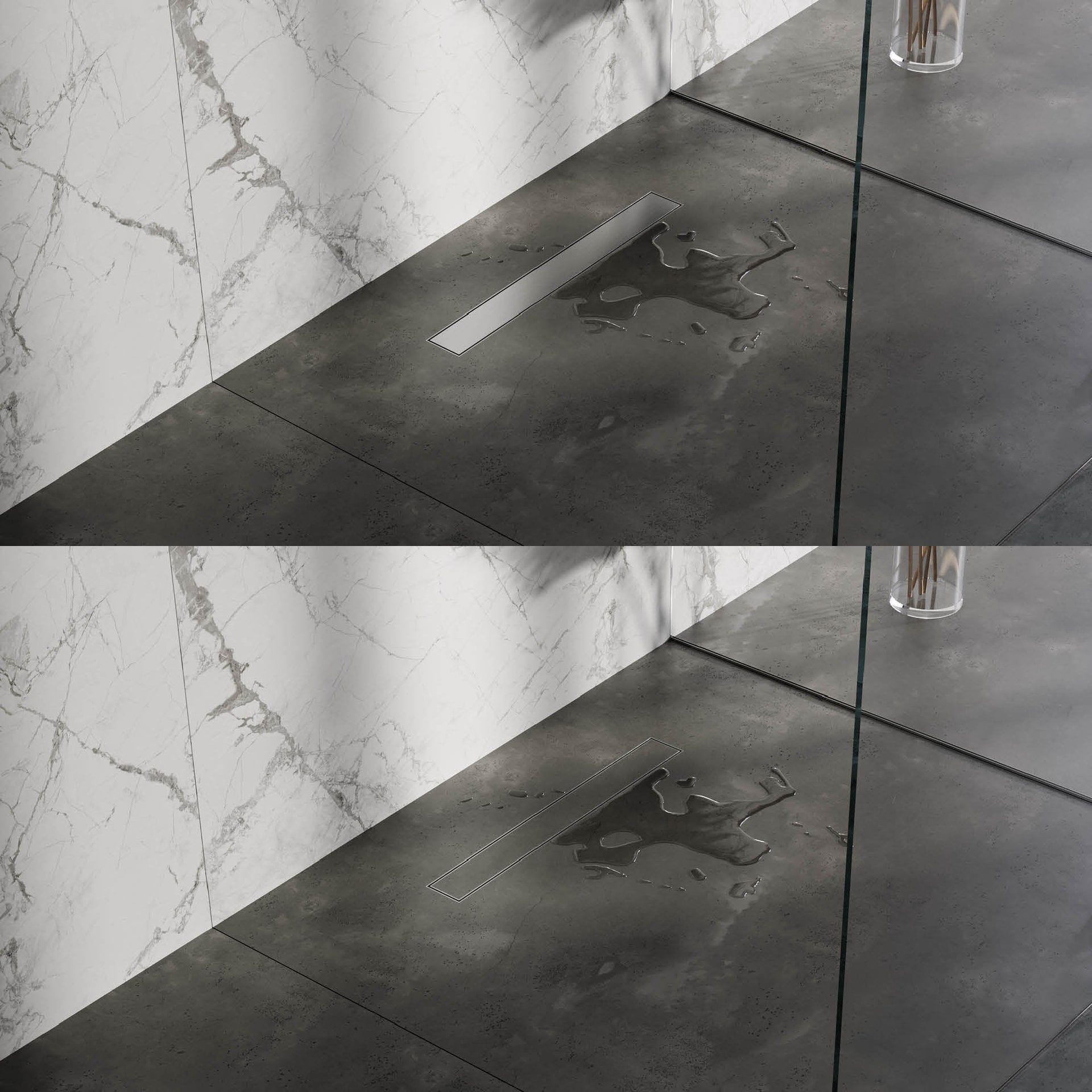 BRAUER Douchegoot met multifunctioneel rooster en flens 7 x 50 RVS geborsteld