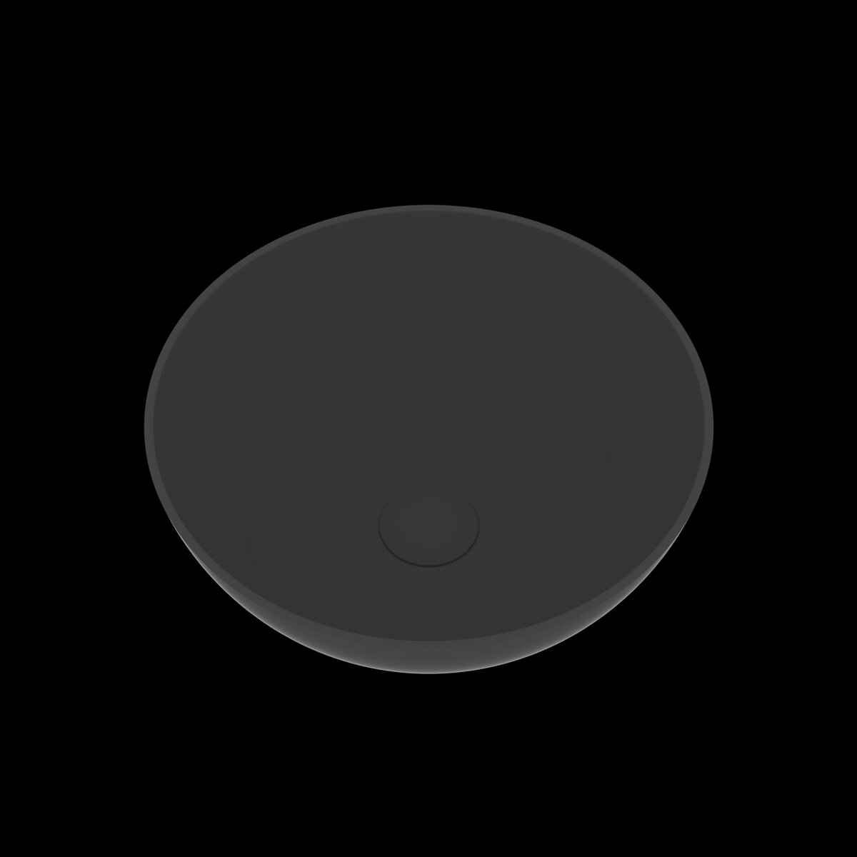Ideavit Opbouw Waskom Solidthin 39x14,5 cm Solid Surface Mat Donkergrijs