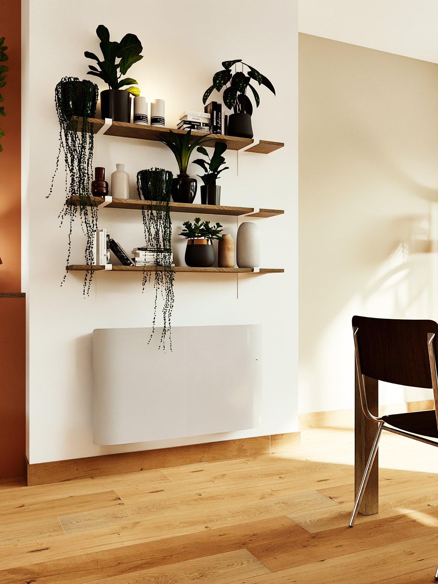 Belrad Elektrische Radiator Wit / Wandmodel Met Stekker + Programma 2000W - Afmetingen: 119 x 56,5 cm