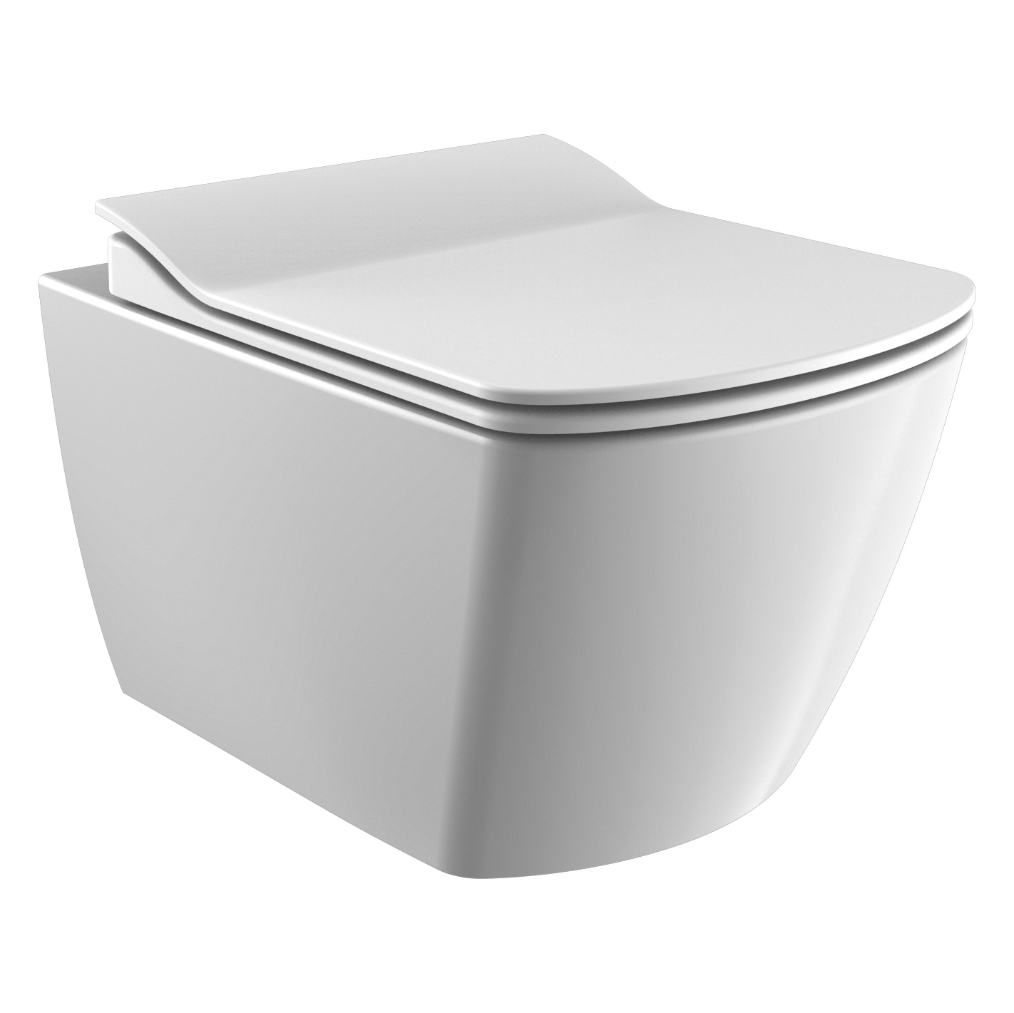 Creavit Design Ophang Wc Wit Met Rvs Sproeier (Bidet), Rimoff Verborgen Bevestiging