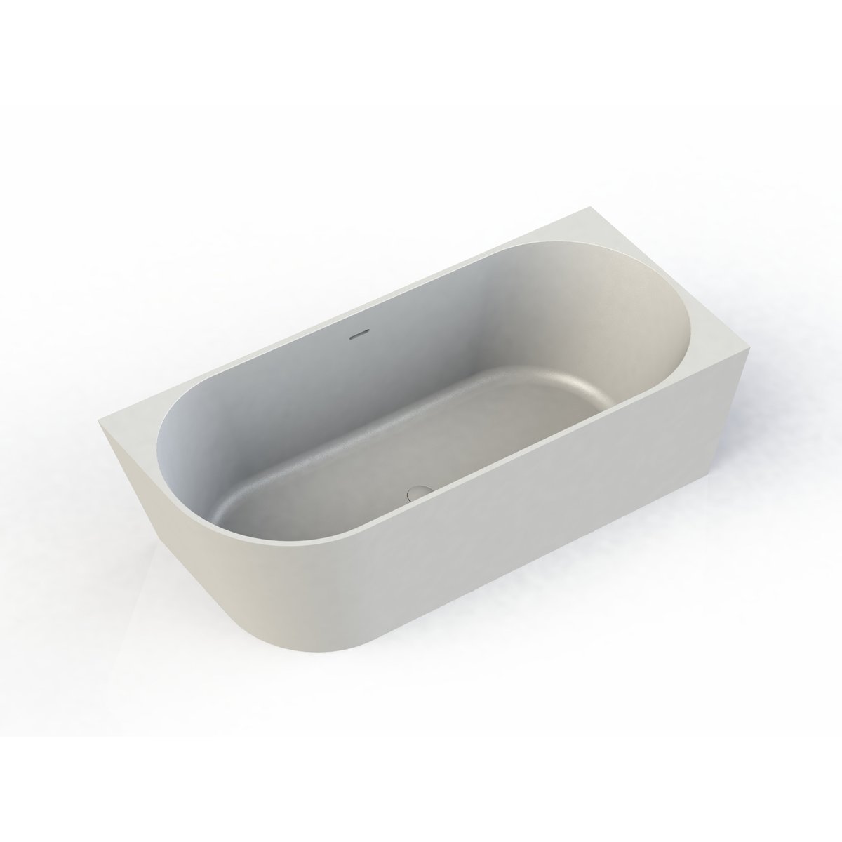 Arcqua Pinto Back To Wall Ligbad 160x70 Mat Wit Rechts