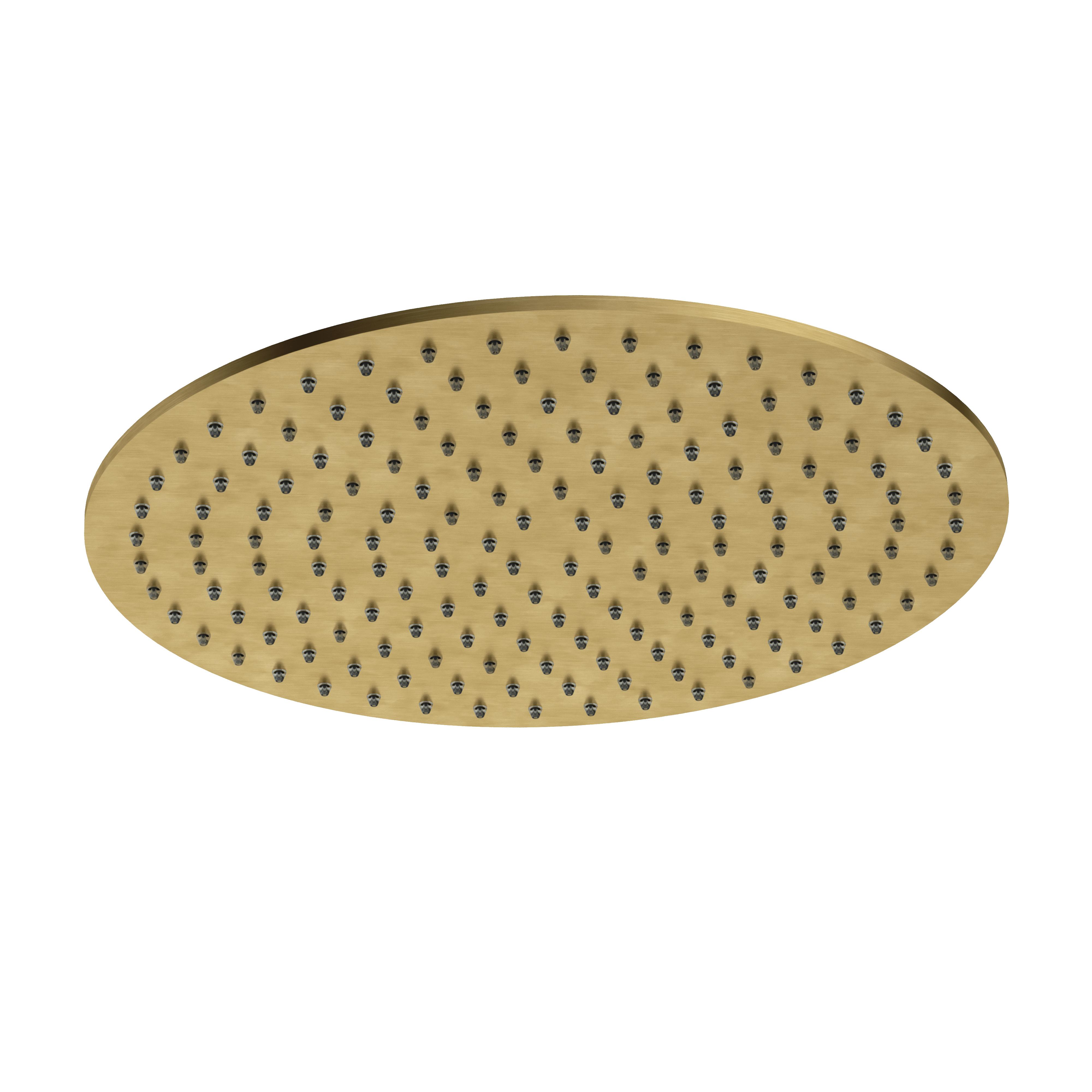 Hotbath Archie Hoofddouche 30 cm Geborsteld Messing PVD