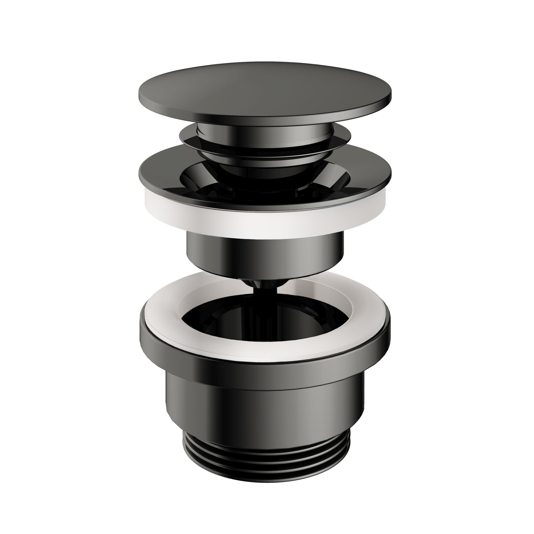 Hotbath Pal Clickwaste Zwart Chroom