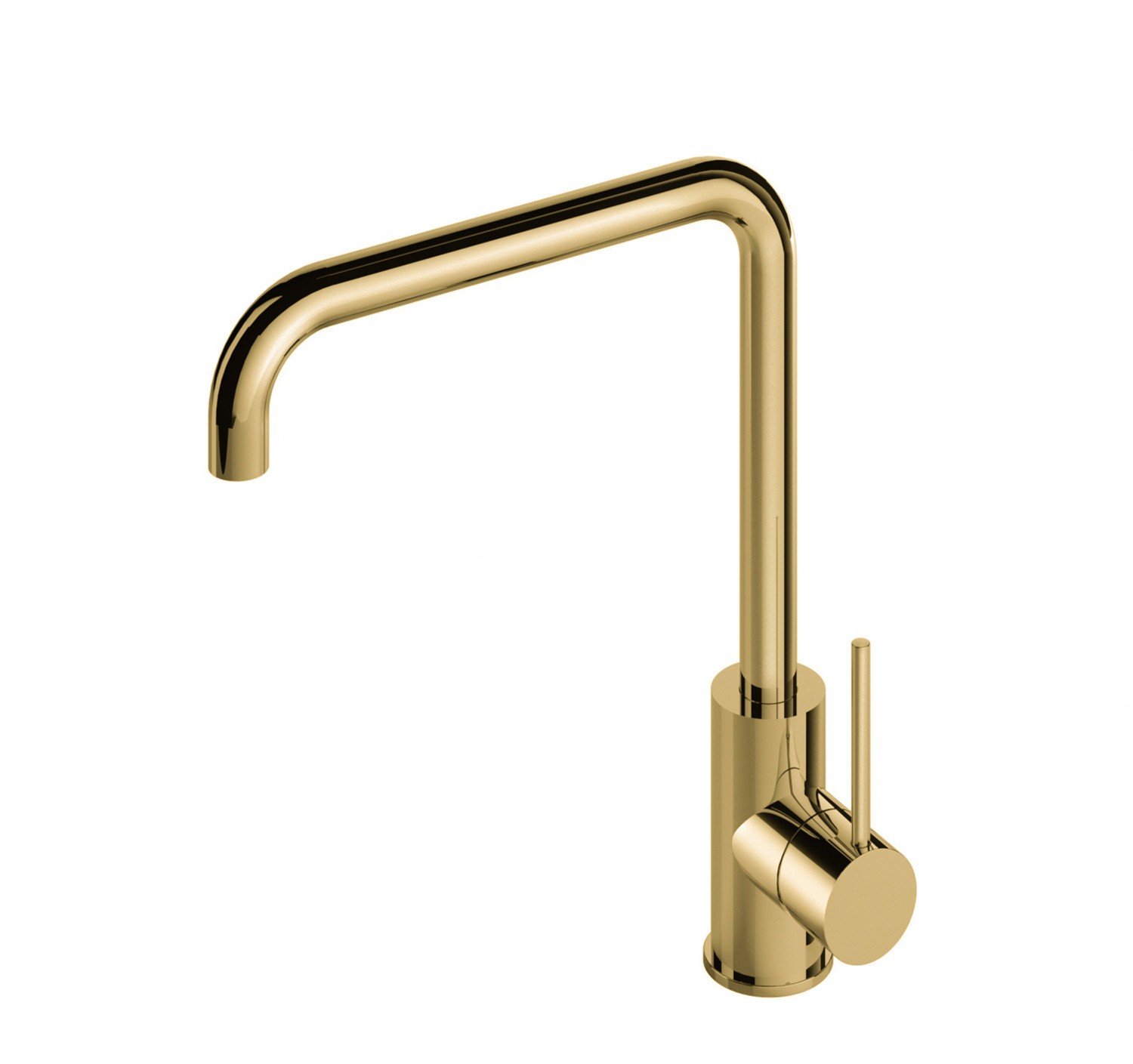 Hotbath Cobber Opbouw Keukenmengkraan Met Draaibare L-Uitloop Gepolijst Messing - Living Colours