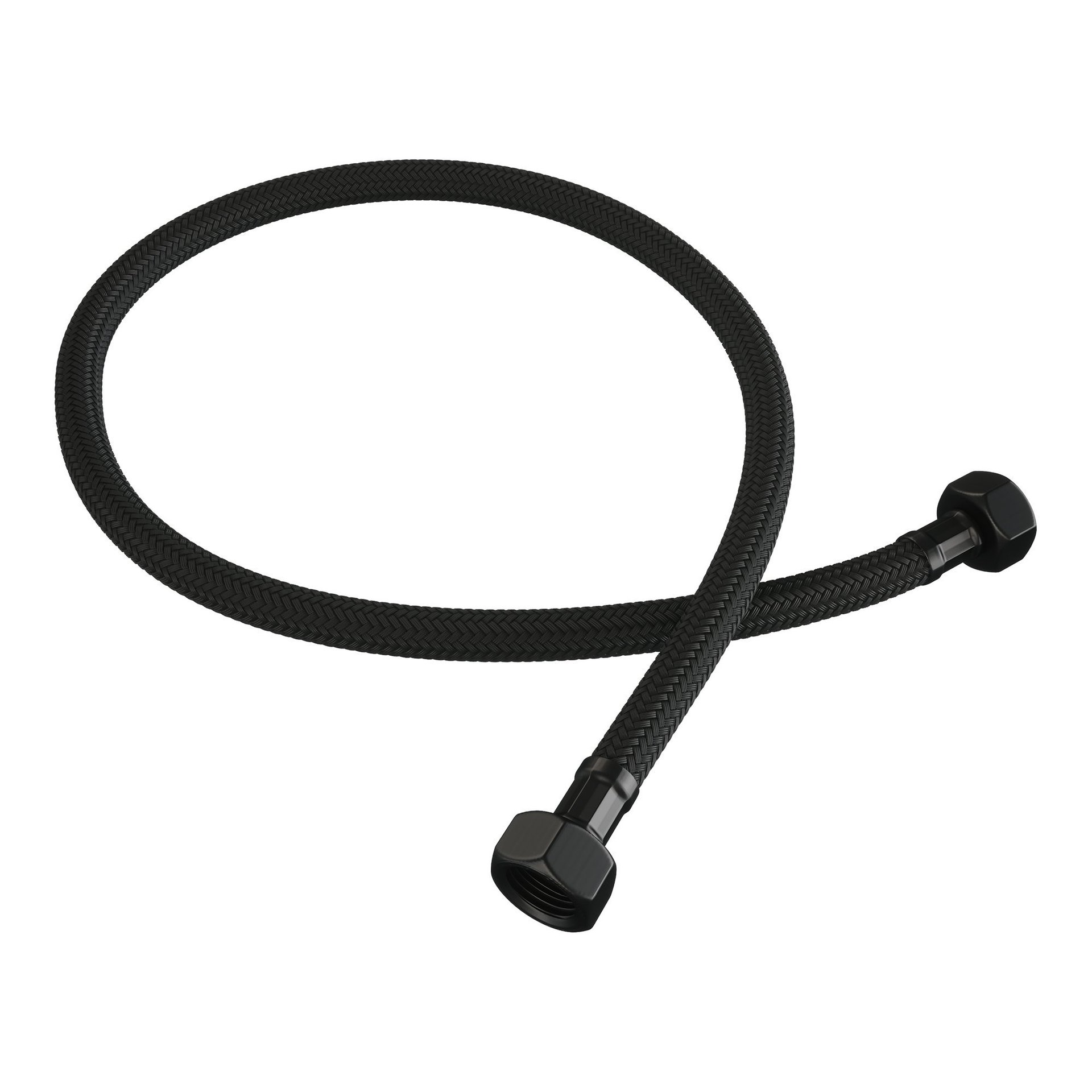BRAUER Black Edition hoekstopkraan compleet met slang mat zwart