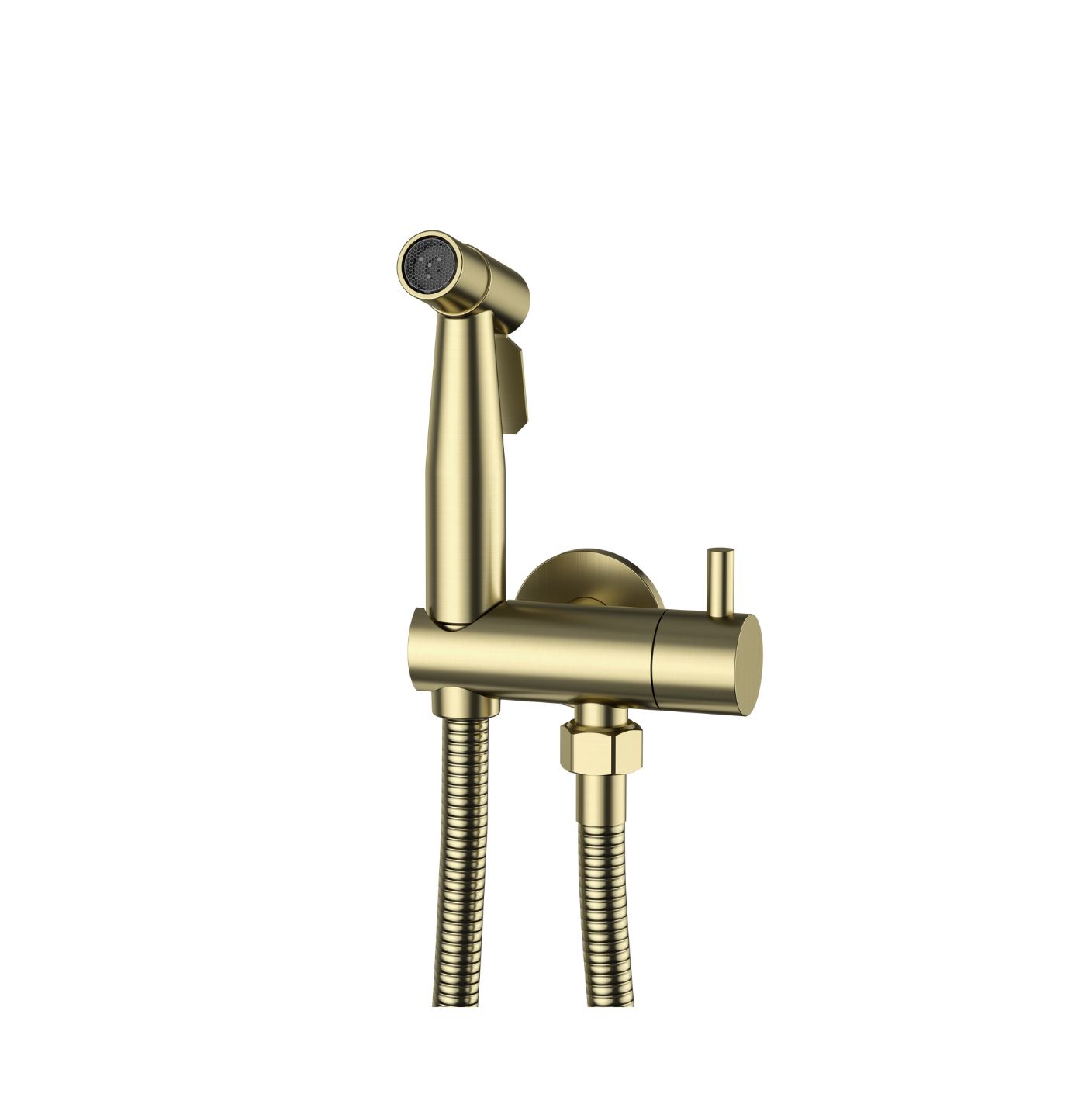 Best-Design Nancy Knijp-Bidet Luxe Handdouche-Set Geborsteld Messing
