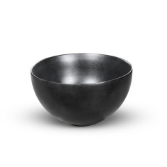 Looox Ceramic Raw Small, diameter 23 cm, Zwart