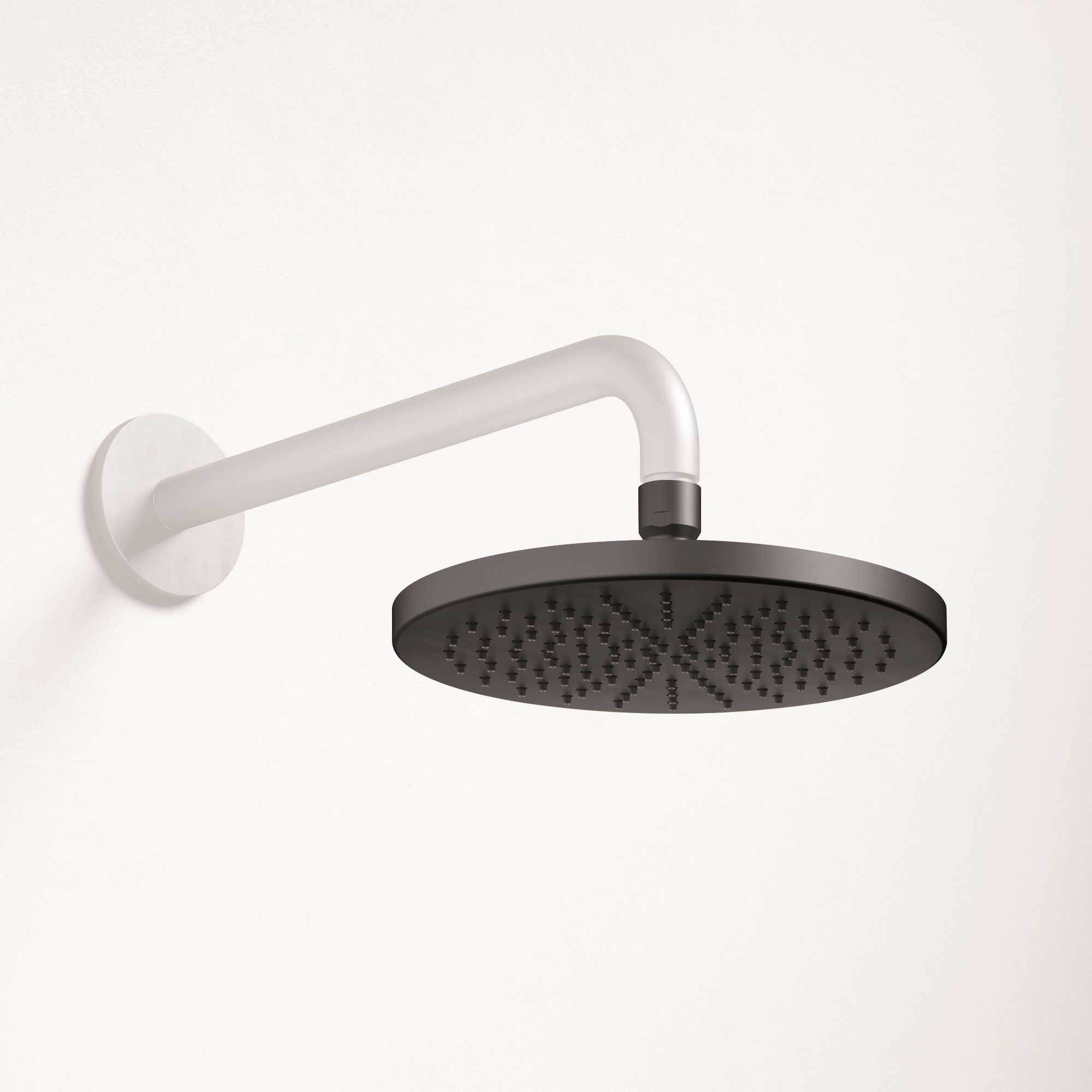 Hotbath Mate Hoofddouche Rond 20 cm Mat Zwart