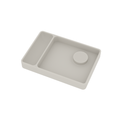 Ideavit Solidplate organizer 32x22x4.5cm Solid surface mat wit