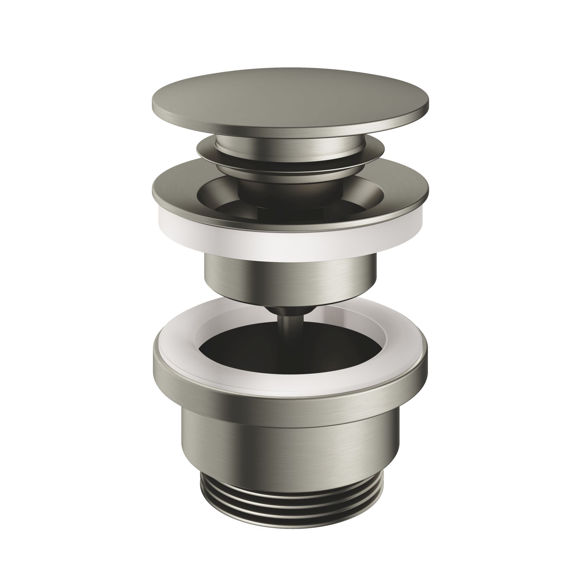 Hotbath Pal Clickwaste Geborsteld Nikkel