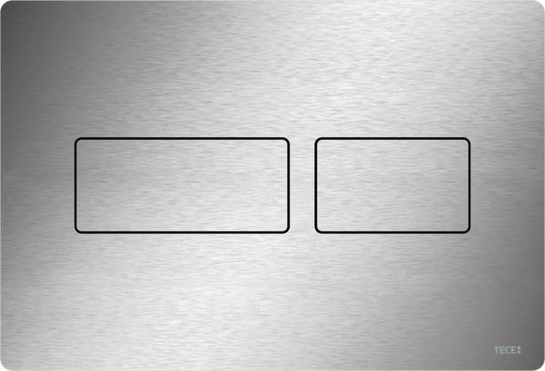 TECEsolid WC-bedieningsplaat Voor Duospoeltechniek Geborsteld RVS (anti-vingerprint)