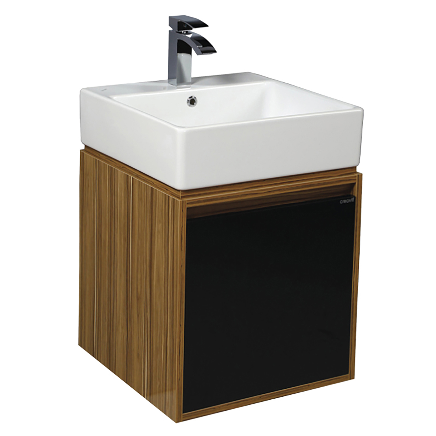 Creavit Mass Onderkast Zwart-Bruin 50x85x50cm