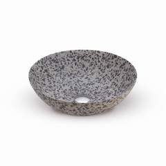 Looox Ceramic Terrazzo, diameter 40 cm, Terrazzo Black
