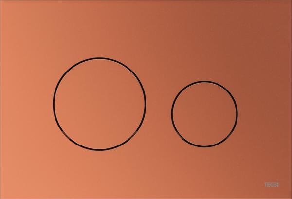 TECEloop WC-bedieningsplaat Van Kunststof Voor Duospoeltechniek Roodbrons Metallic