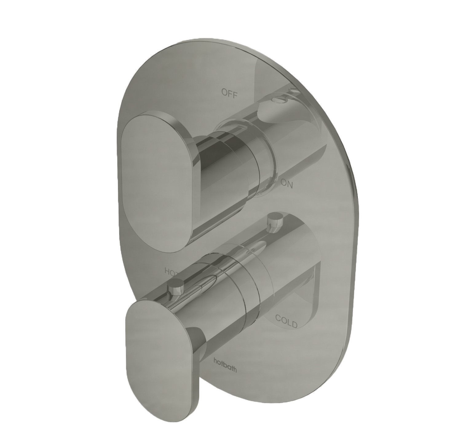 Hotbath Friendo Inbouw Thermostaat Met 2-weg-omstel Geborsteld Nikkel Uitlopend model)