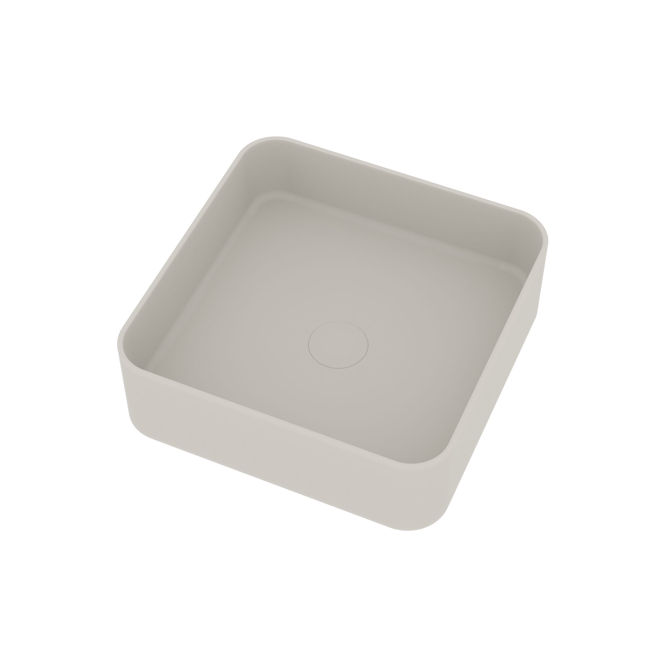 Ideavit Opbouwwastafel Solidthin 40x40x12.5 cm Solid Surface Mat Wit