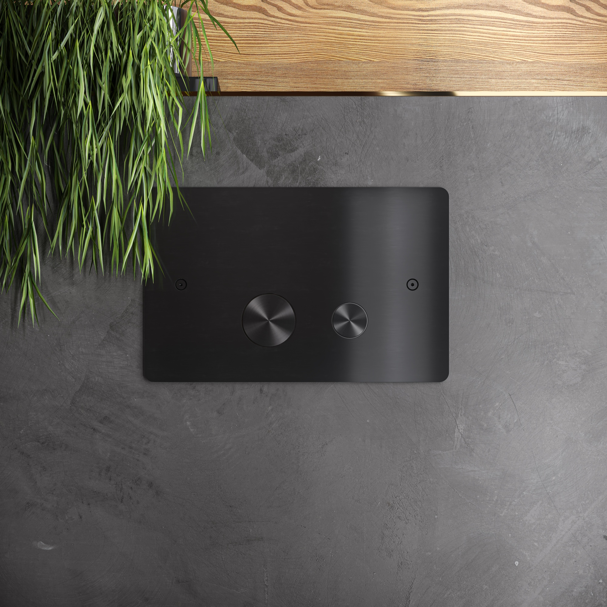 Hotbath Archie Bedieningspaneel T.B.V. Geberit UP320/UP720 Geborsteld Gunmetal PVD