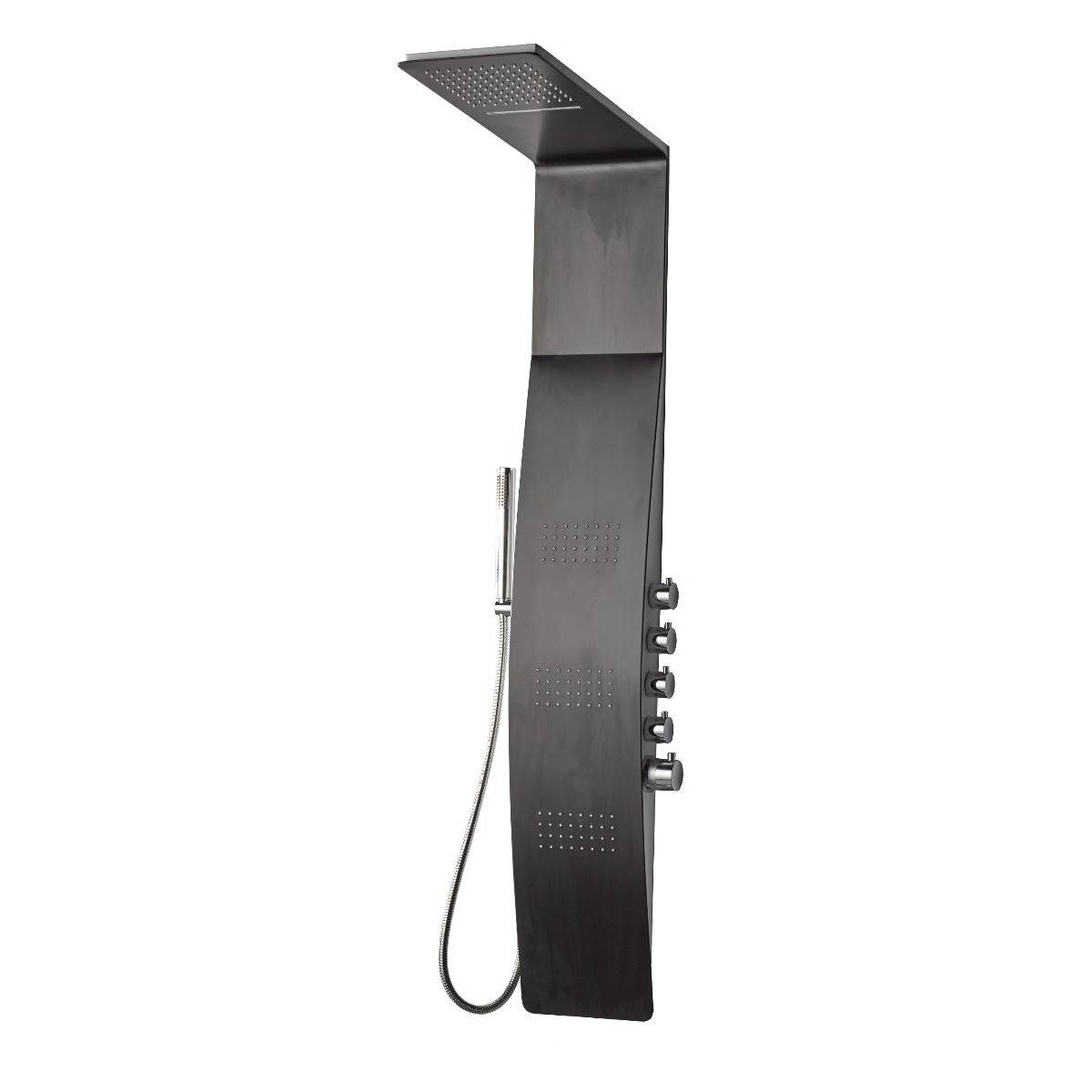 Berdorf Douchepaneel Aluminium Mat-Zwart 1470X2030 Mm