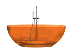 Best-Design Color "Transpa-Orange" vrijstaand bad 170 x 78 x 56 cm