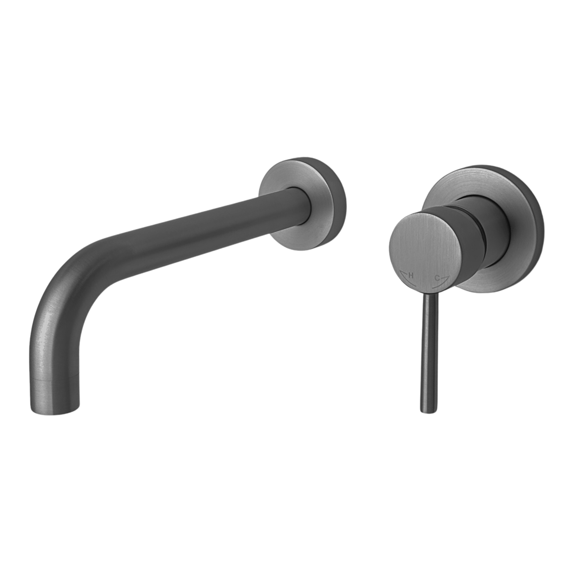 Best-Design "Moya-Belize" inbouw-wandmengkraan uitl=21cm 90graden gunmetal
