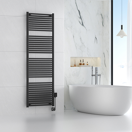 Elara Elektrische Radiator Smart WiFi 181.7x60 cm Mat Zwart