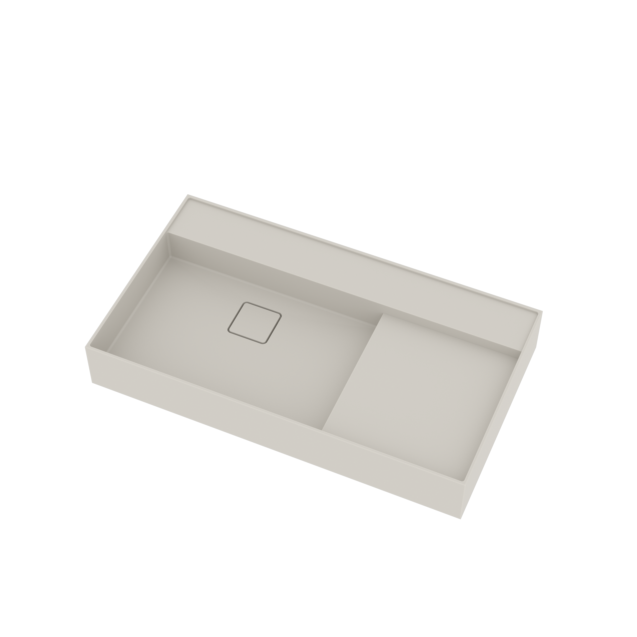 Ideavit Opbouw Waskom SolidBliss 80x45x12 cm Solid Surface Mat Wit