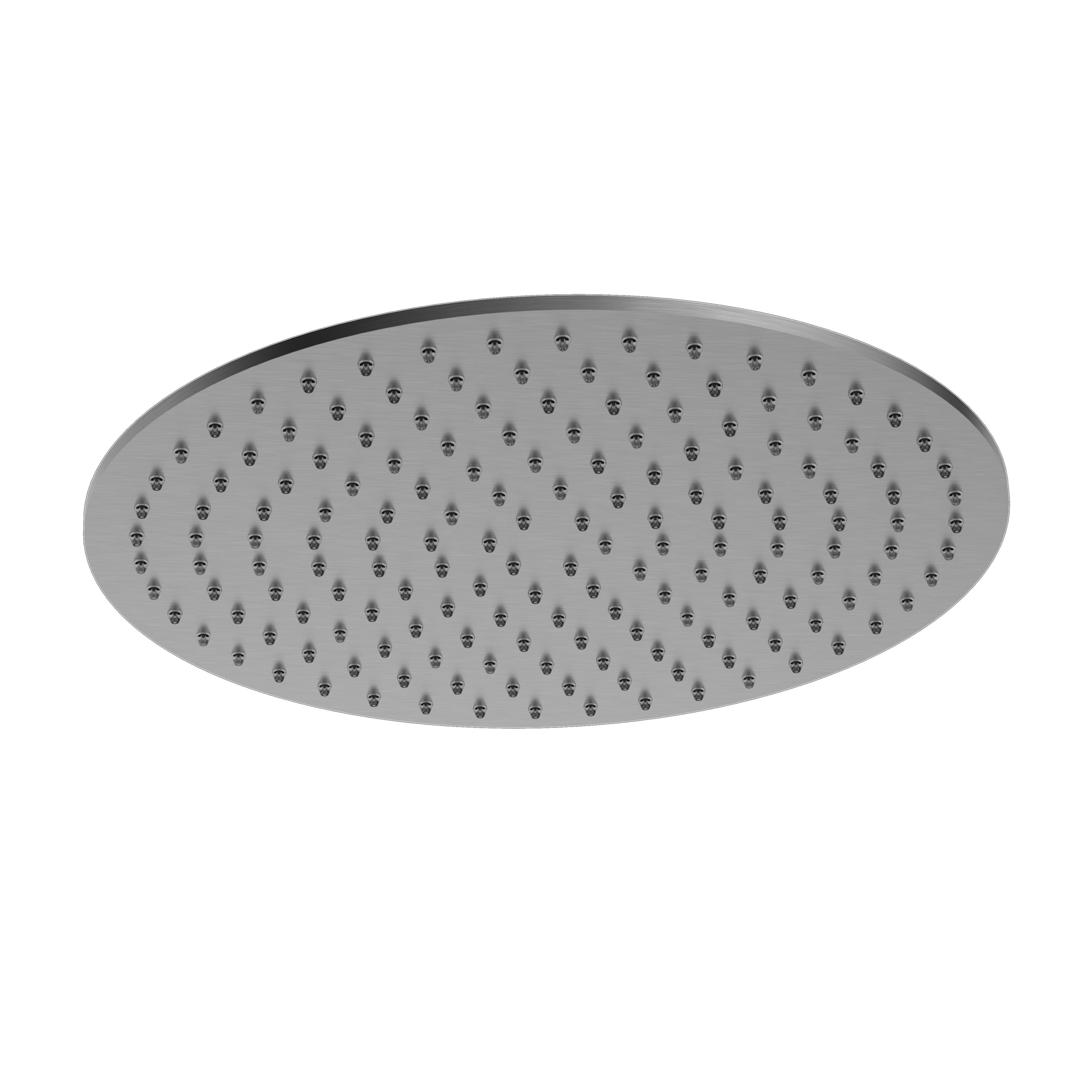 Hotbath Archie Hoofddouche 30 cm Geborsteld Gunmetal PVD