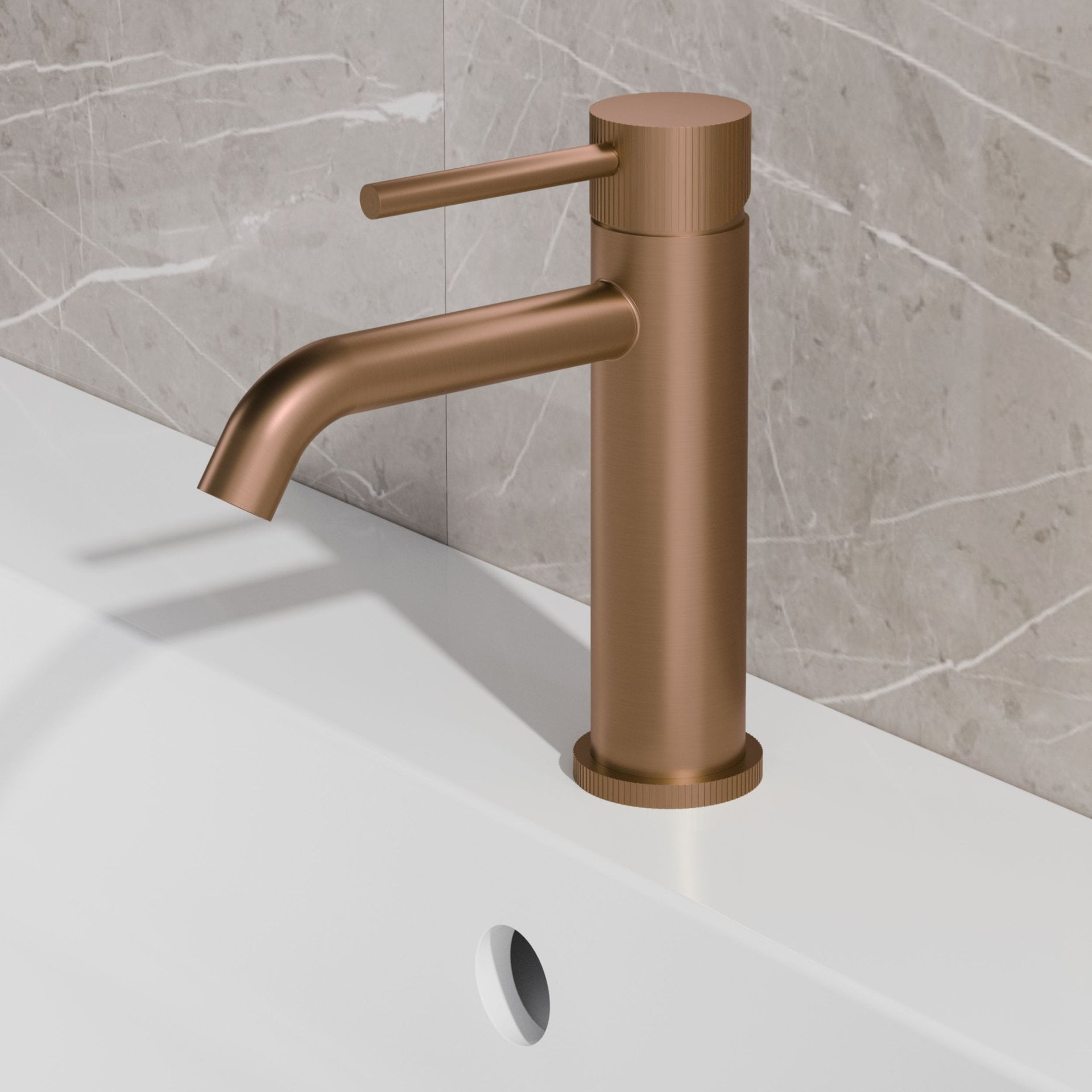 Best-Design "High-End Liora" RVS-304 wastafelmengkraan Desert Brown