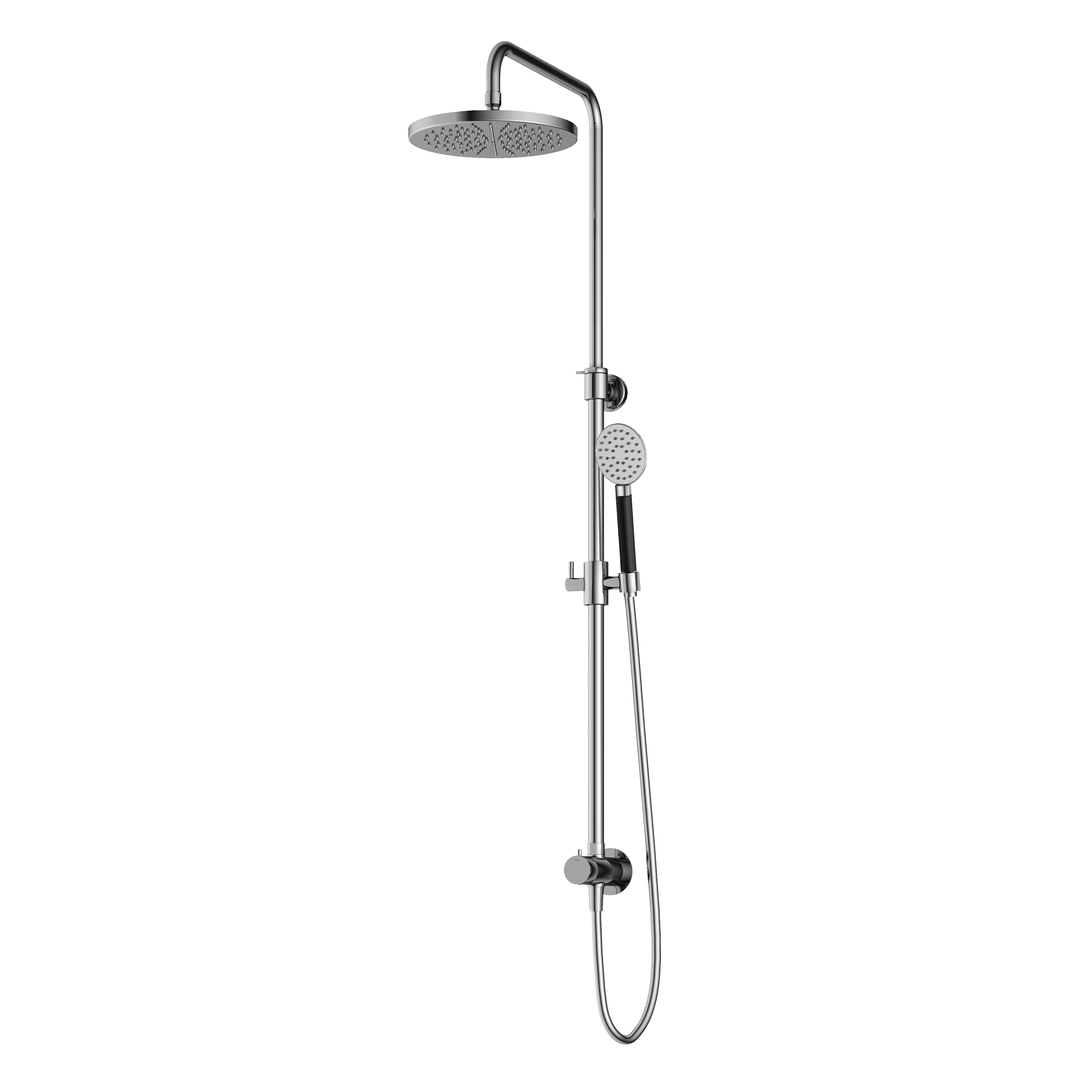 Hotbath Cobber Opbouw Regendoucheset Met Omstel, Hoofddouche 30cm En Ronde Handdouche Chroom