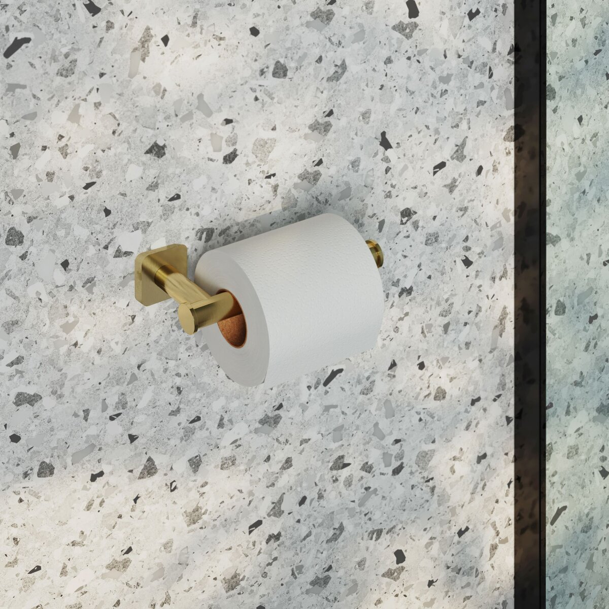 Hotbath Gal Toiletrolhouder Geborsteld Messing PVD