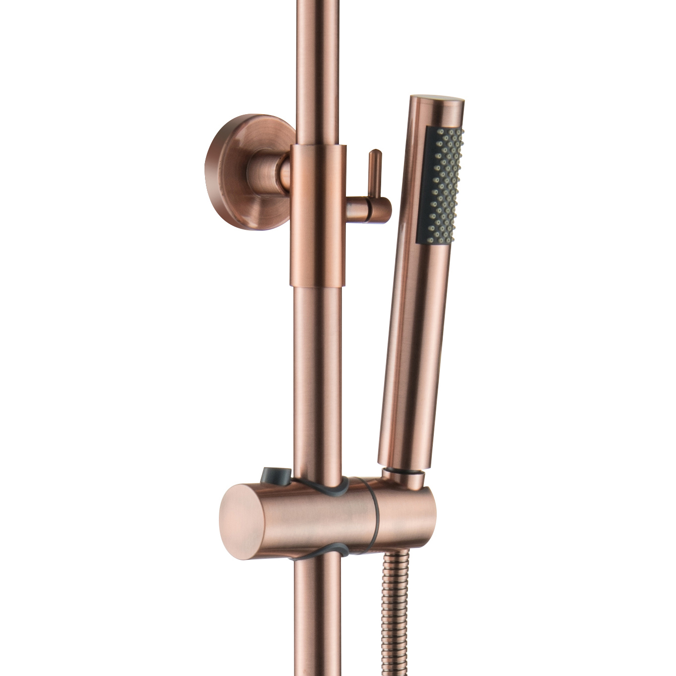 Creavit Aloni Thermostatische Douchekolom Optima Rondo Geborsteld Koper