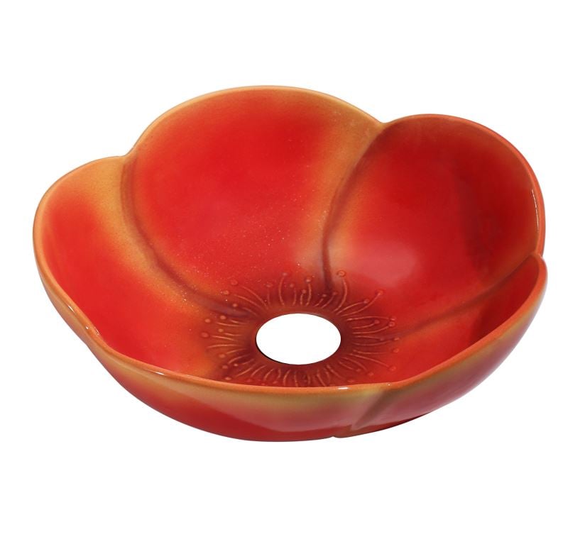 Best-Design 'Flower-Yellow' Opbouw-Waskom Diam: 400Mm