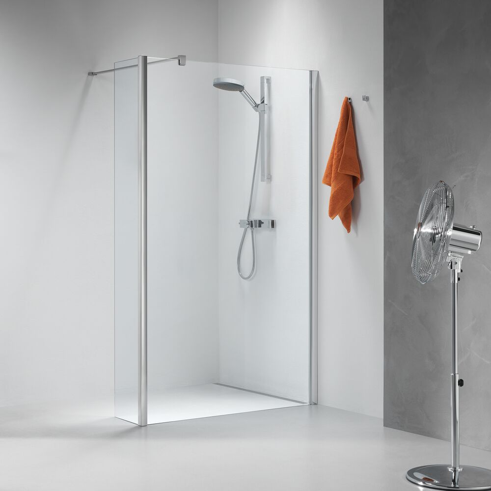 Sealskin Impact Walk in type A1, 980x300 mm, chroom/zilver hoogglans, 8 mm helder veiligheidsglas