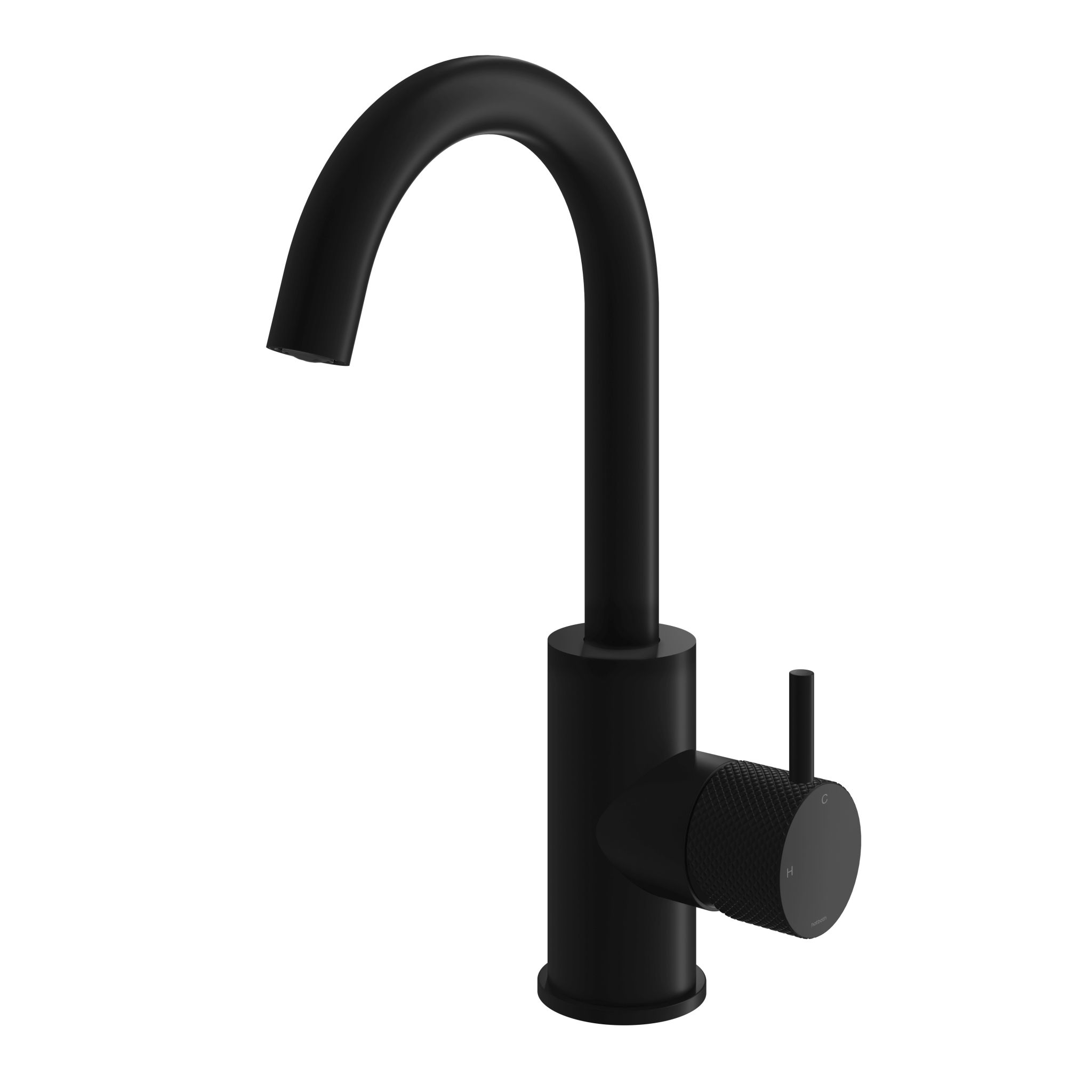 Hotbath Cobber X Opbouw Wastafelmengkraan Met Draaibare Uitloop Mat Zwart