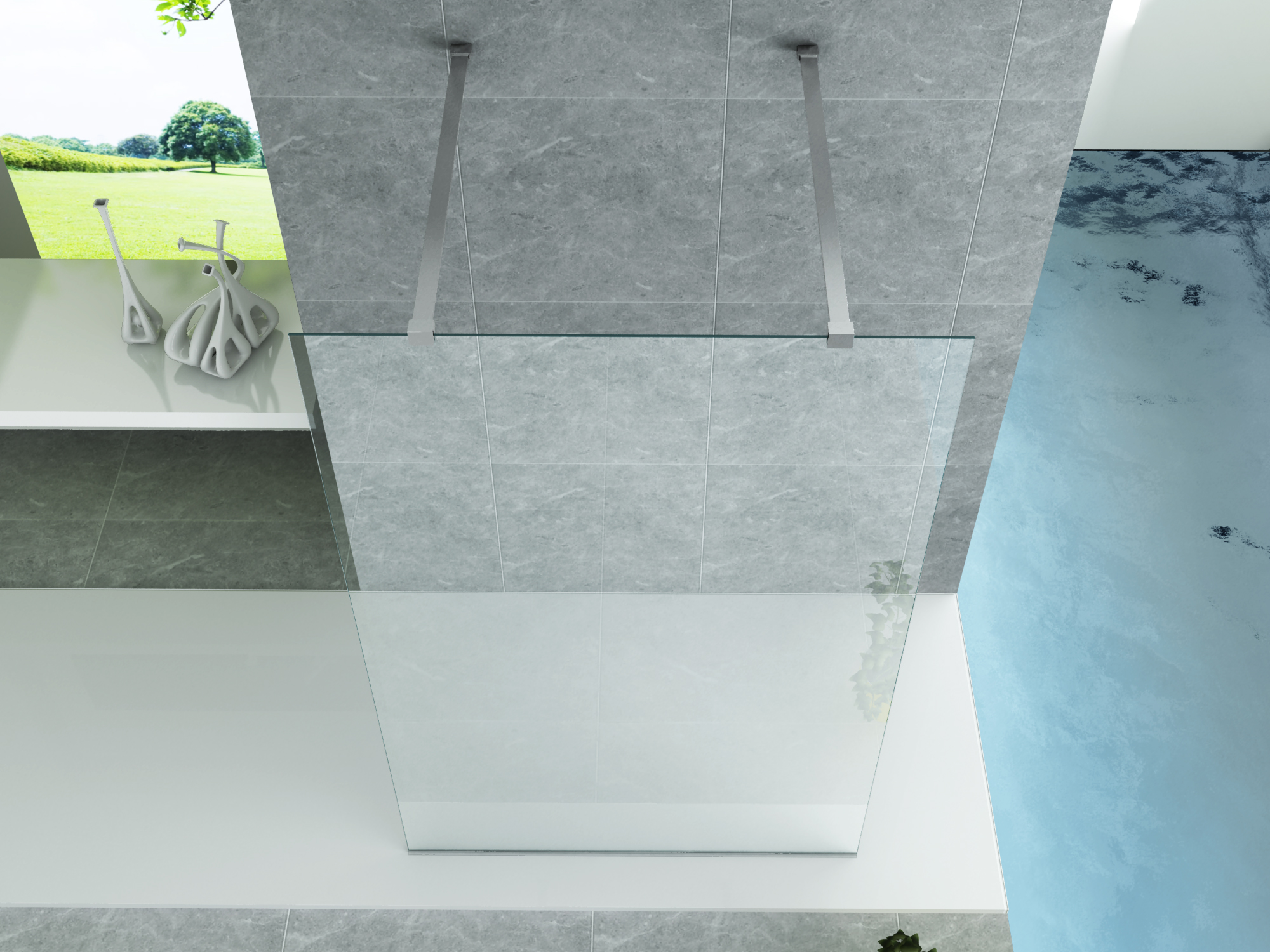 Creavit Aloni Inloopdouche 8mm 100x200cm