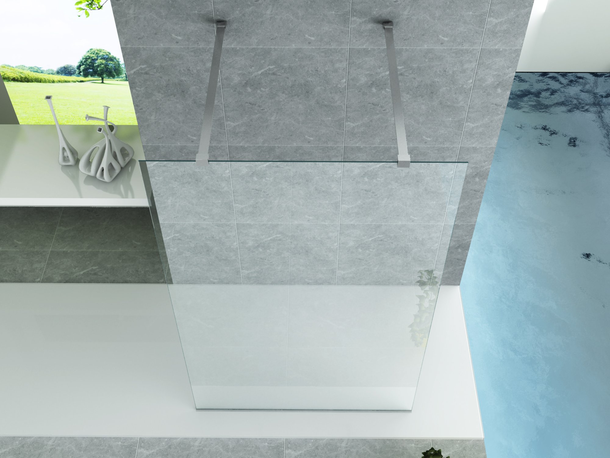 Creavit Aloni Inloopdouche 8mm 100x200cm