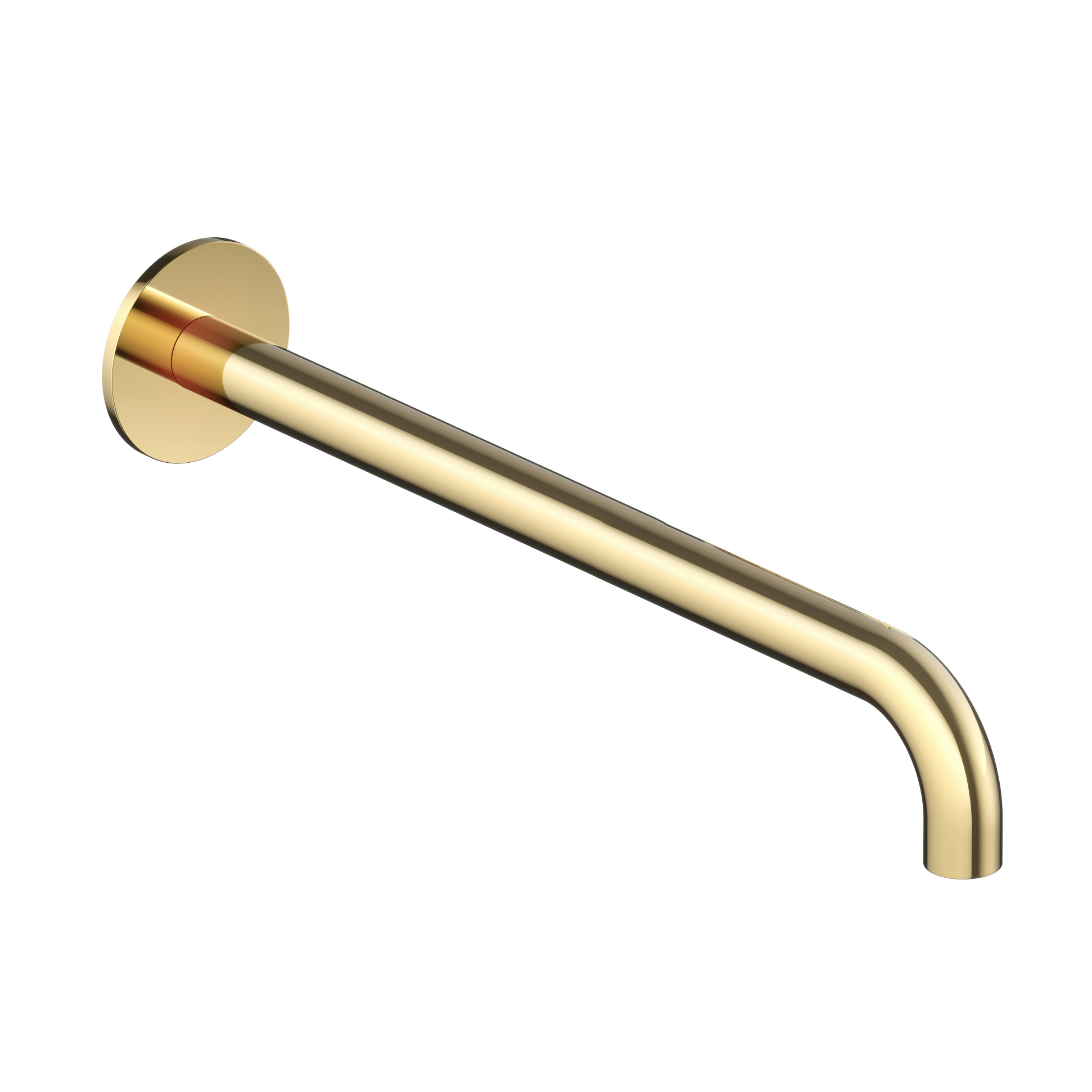 Hotbath Cobber Afbouwdeel - Inbouw Wastafelmengkraan Met 25cm Uitloop Gepolijst Messing - Living Colours